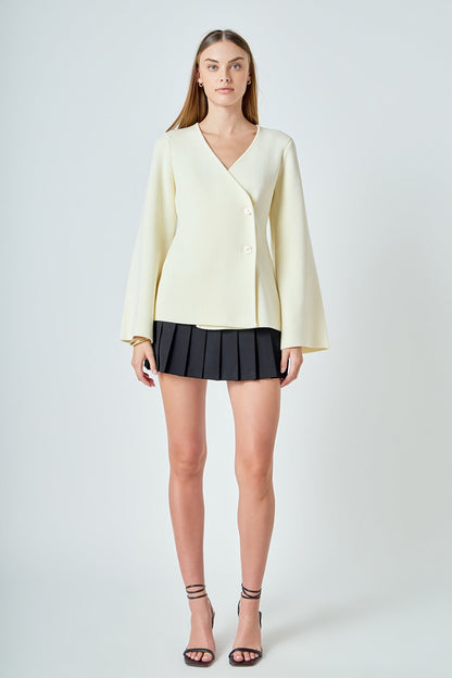 Endless Rose Exclusive | 2 Button Cinched Sweater Cardigan