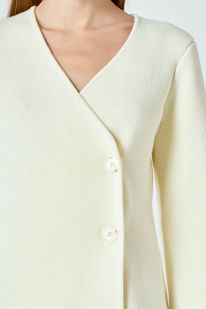 Endless Rose Exclusive | 2 Button Cinched Sweater Cardigan