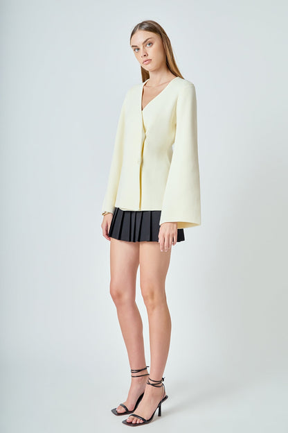 Endless Rose Exclusive | 2 Button Cinched Sweater Cardigan