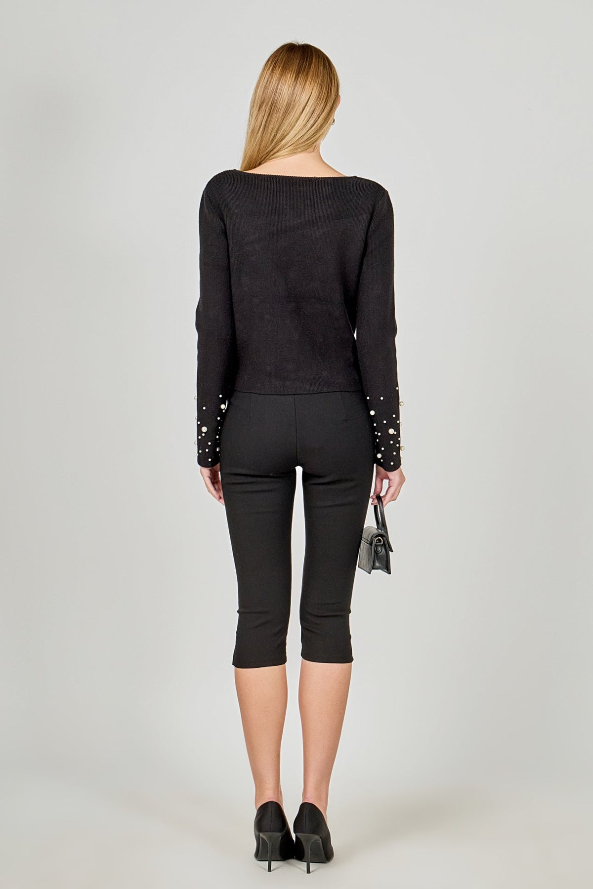 Endless Rose Trending | Pearl Embellished Sweater