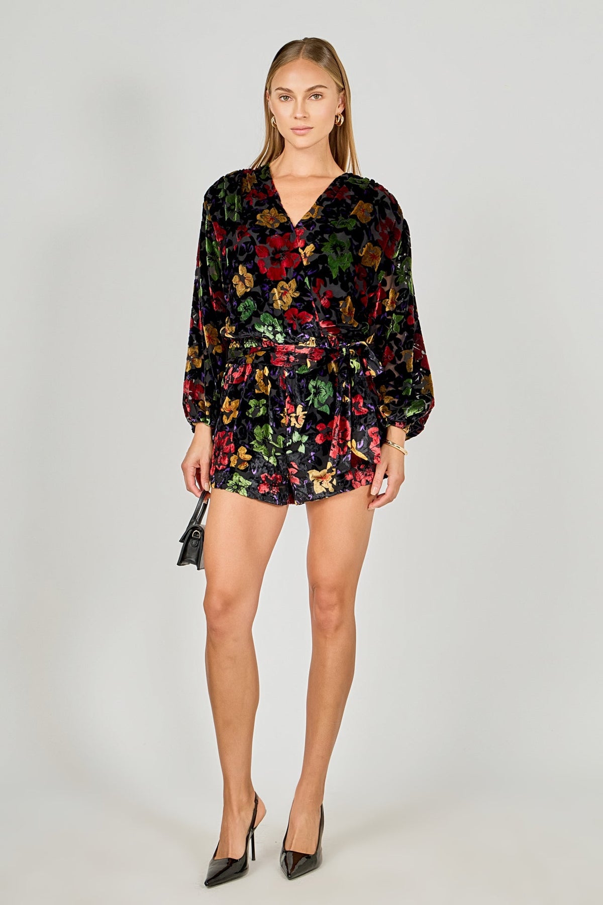 Endless Rose Latest | Burnout Velvet Romper