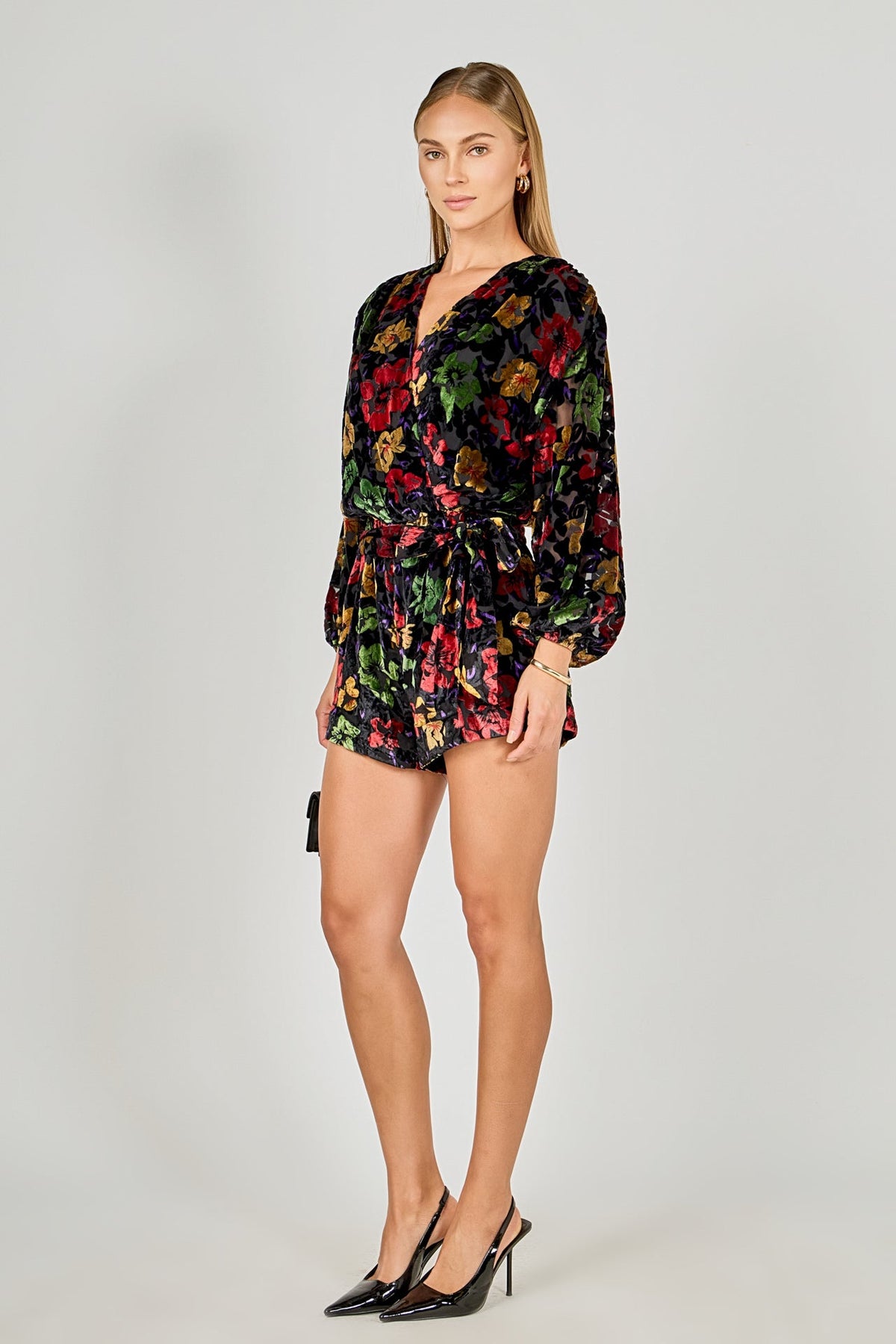 Endless Rose Latest | Burnout Velvet Romper