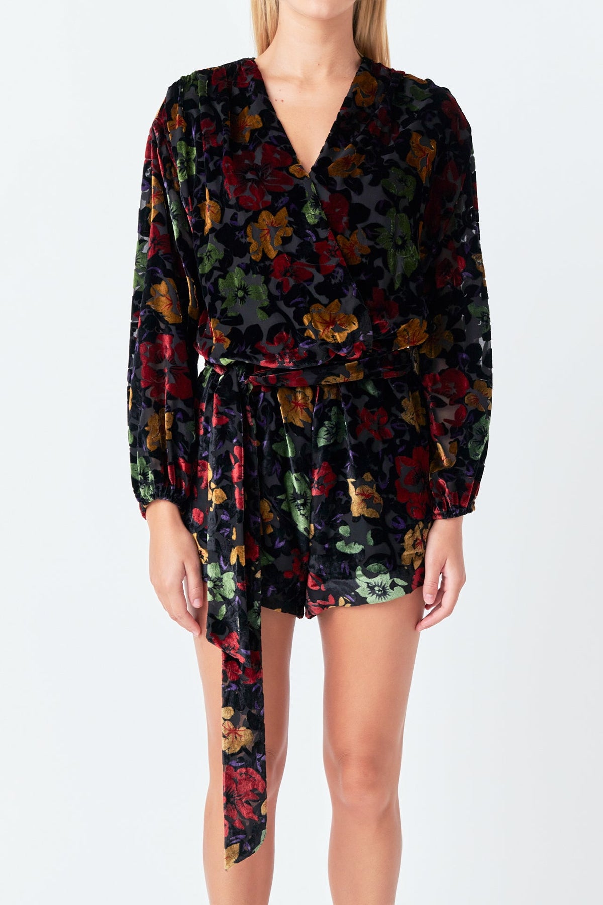 Endless Rose Latest | Burnout Velvet Romper