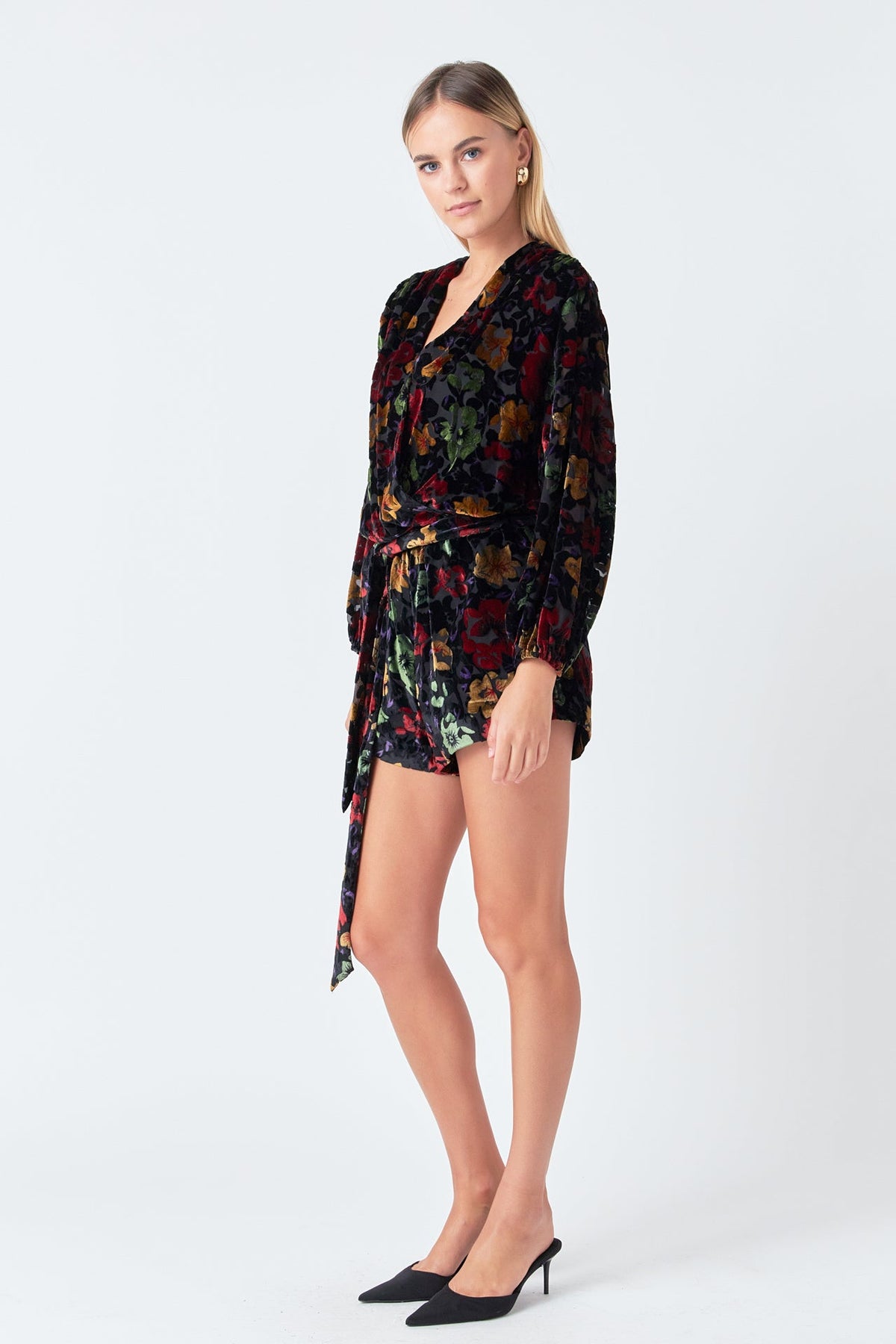 Endless Rose Latest | Burnout Velvet Romper