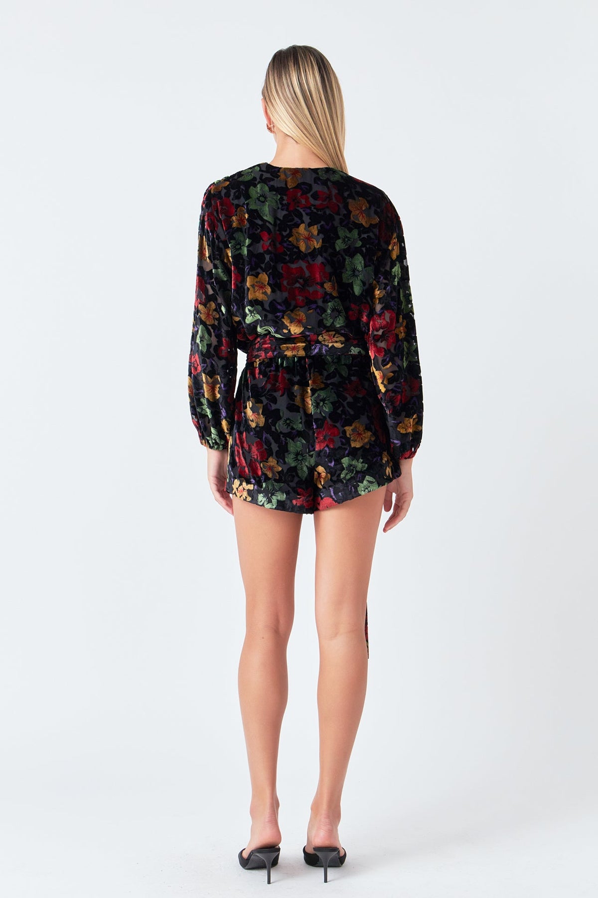 Endless Rose Latest | Burnout Velvet Romper