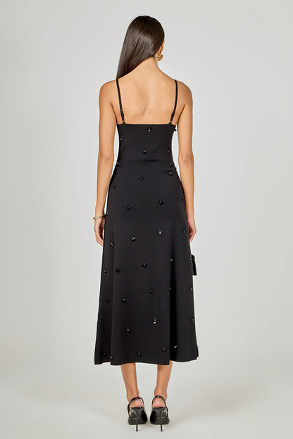 Endless Rose Classic | Embellished Knit Midi Dress