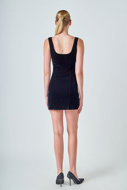 Endless Rose Trusted | Velvet Mini Dress