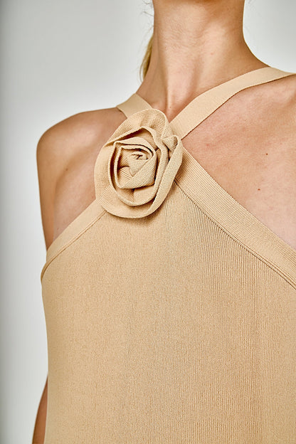 Endless Rose Deals | Rosette Knit Midi Dress