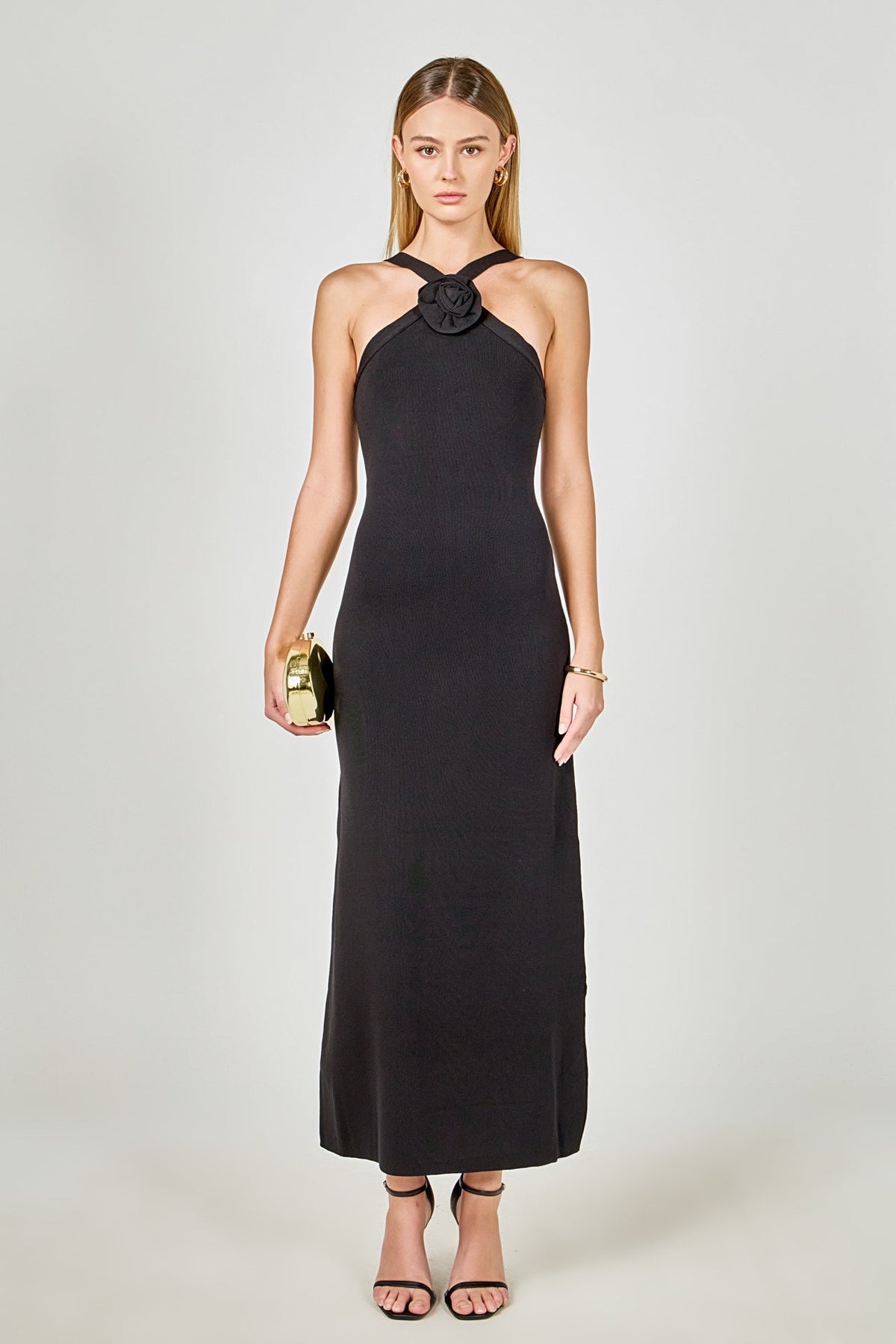 Endless Rose Deals | Rosette Knit Midi Dress