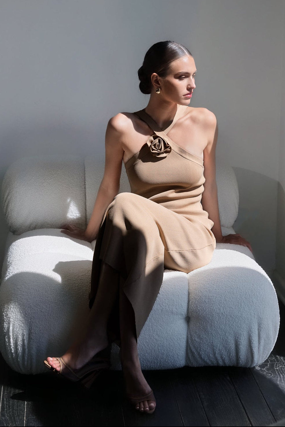 Endless Rose Deals | Rosette Knit Midi Dress