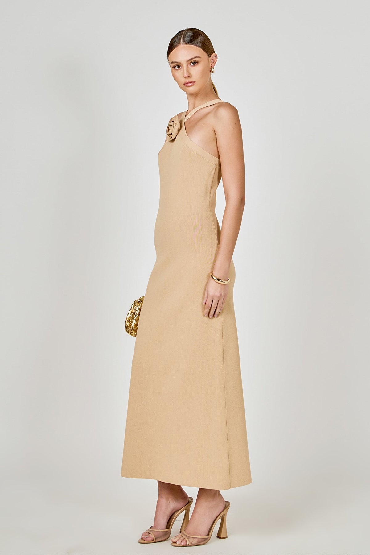 Endless Rose Deals | Rosette Knit Midi Dress