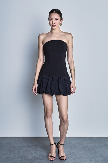 Endless Rose Everyday | Makayla Strapless Bubbled Mini Dress