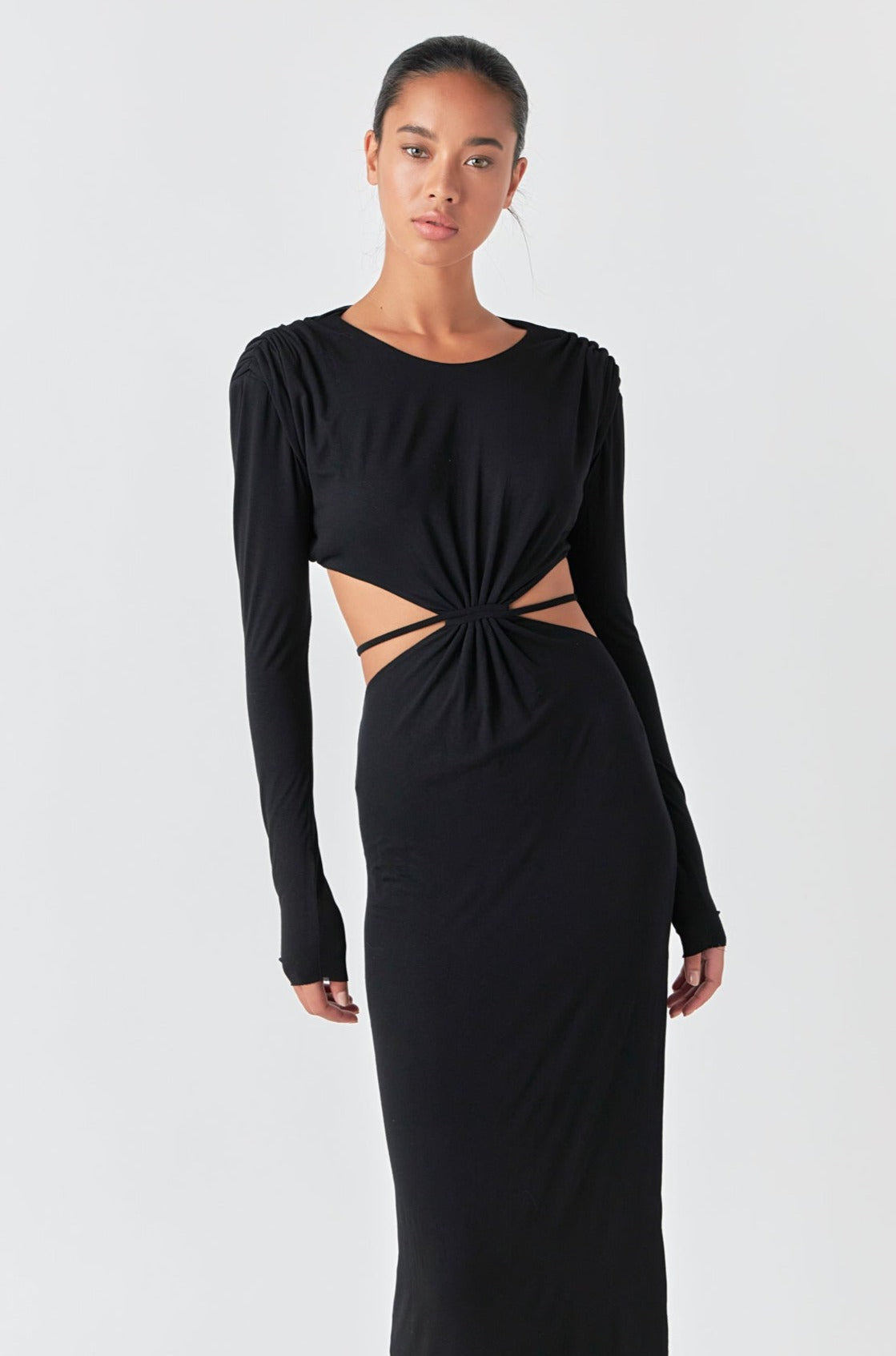 Endless Rose Special Offer | Long Sleeve Open-Back Maxi Dress