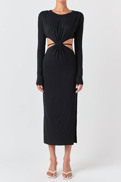 Endless Rose Special Offer | Long Sleeve Open-Back Maxi Dress