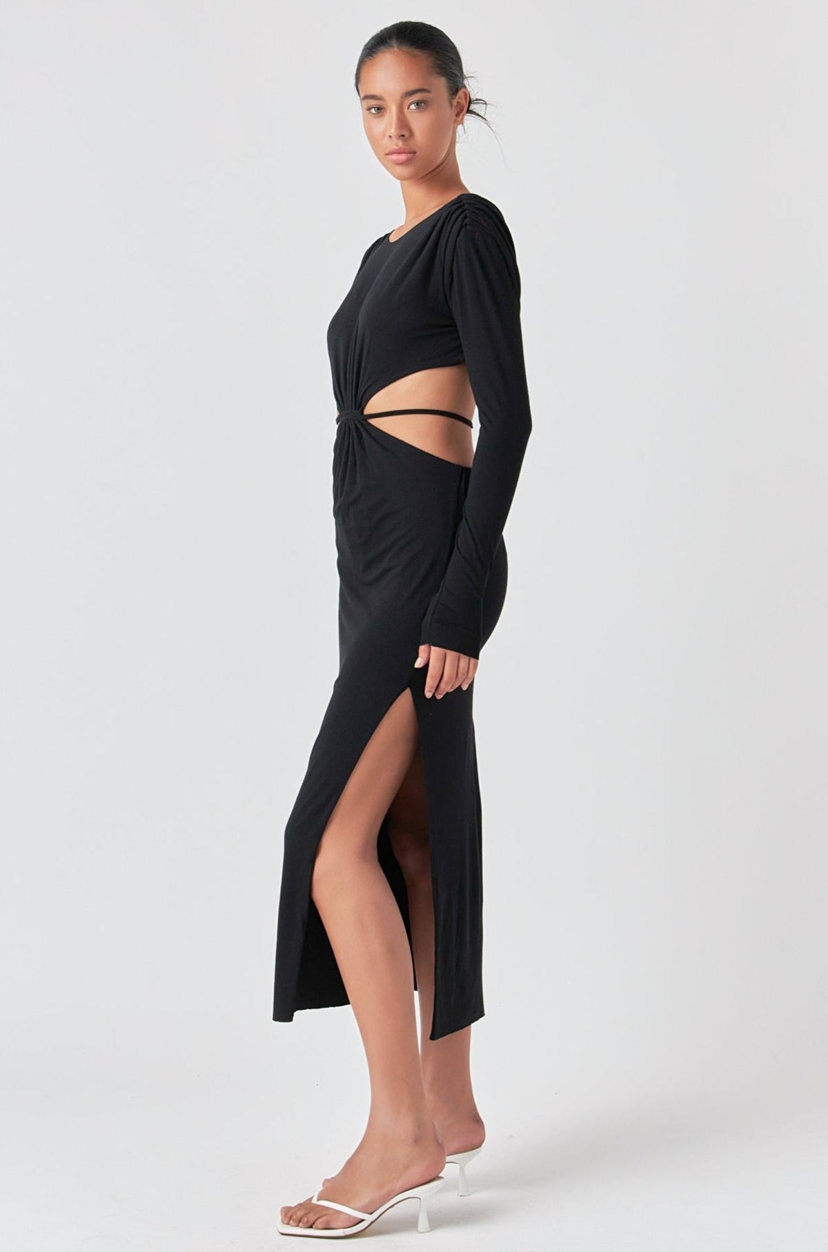 Endless Rose Special Offer | Long Sleeve Open-Back Maxi Dress