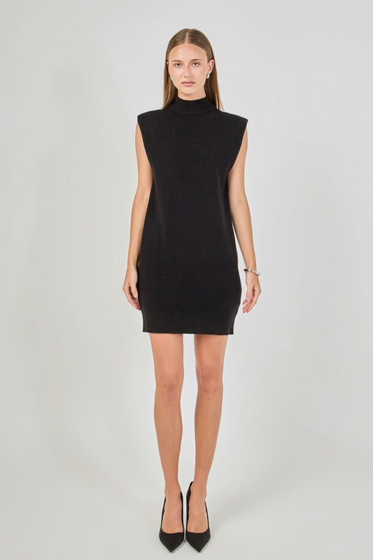 Endless Rose Special Offer | Mock Neck Sleeveless Knit Mini Dress