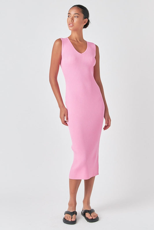 Endless Rose Great Value | Ribbed Sleeveless Maxi Dress