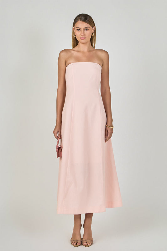 Endless Rose Special Offer | Whitney Linen Strapless Dress