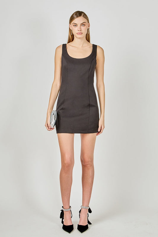 Endless Rose Trending | Cutout Bow Fitted Mini Dress