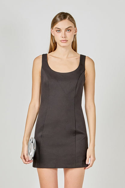 Endless Rose Trending | Cutout Bow Fitted Mini Dress