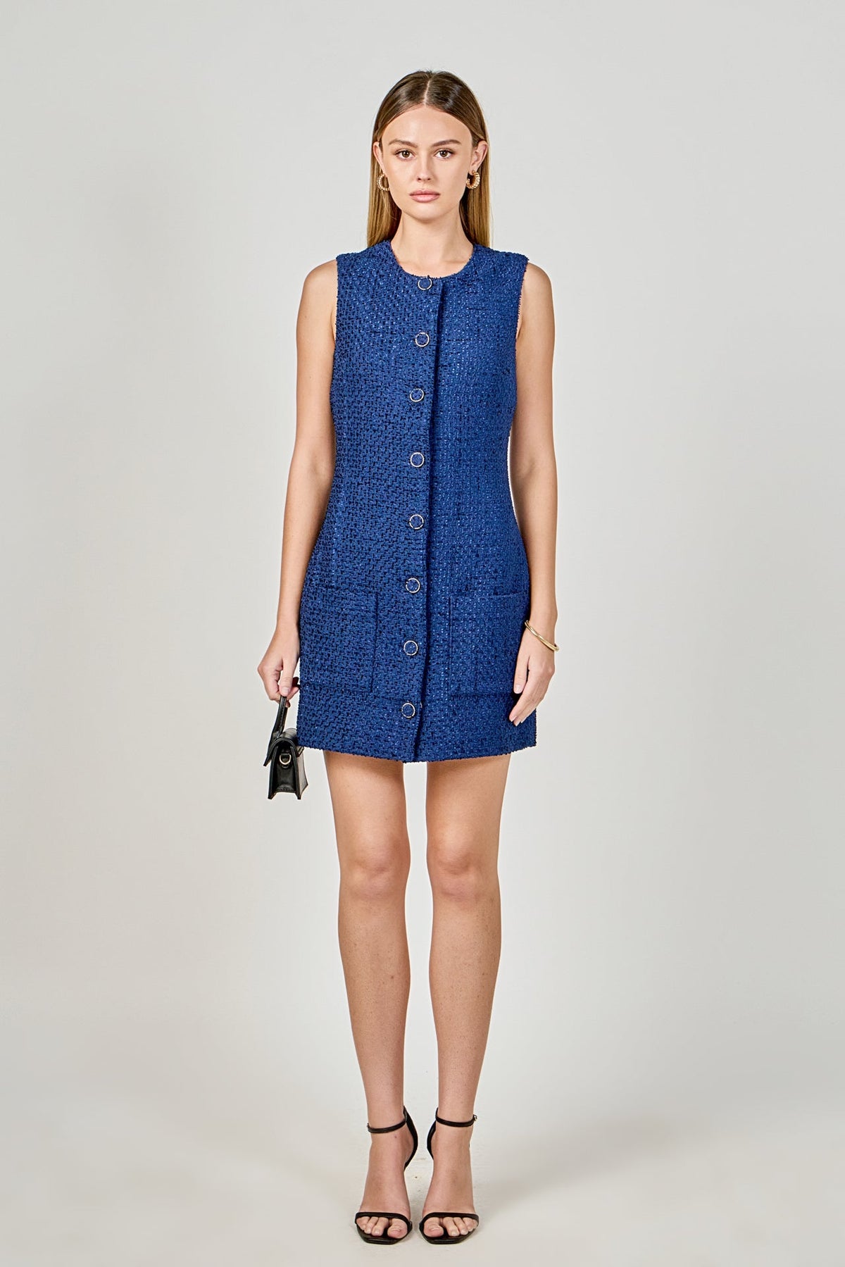 Endless Rose Best Price | Sleeveless Tweed Mini Dress