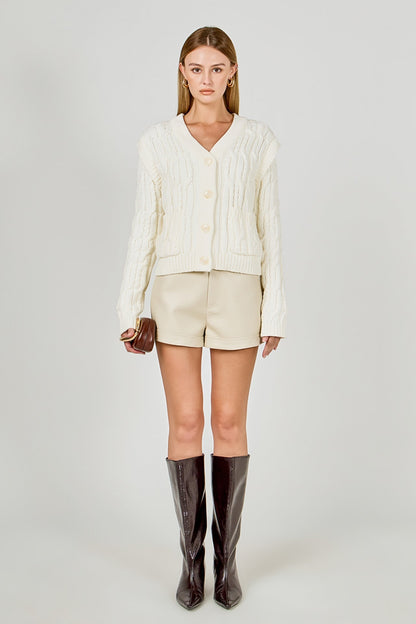 Endless Rose Best Seller | Cable Knit Cardigan