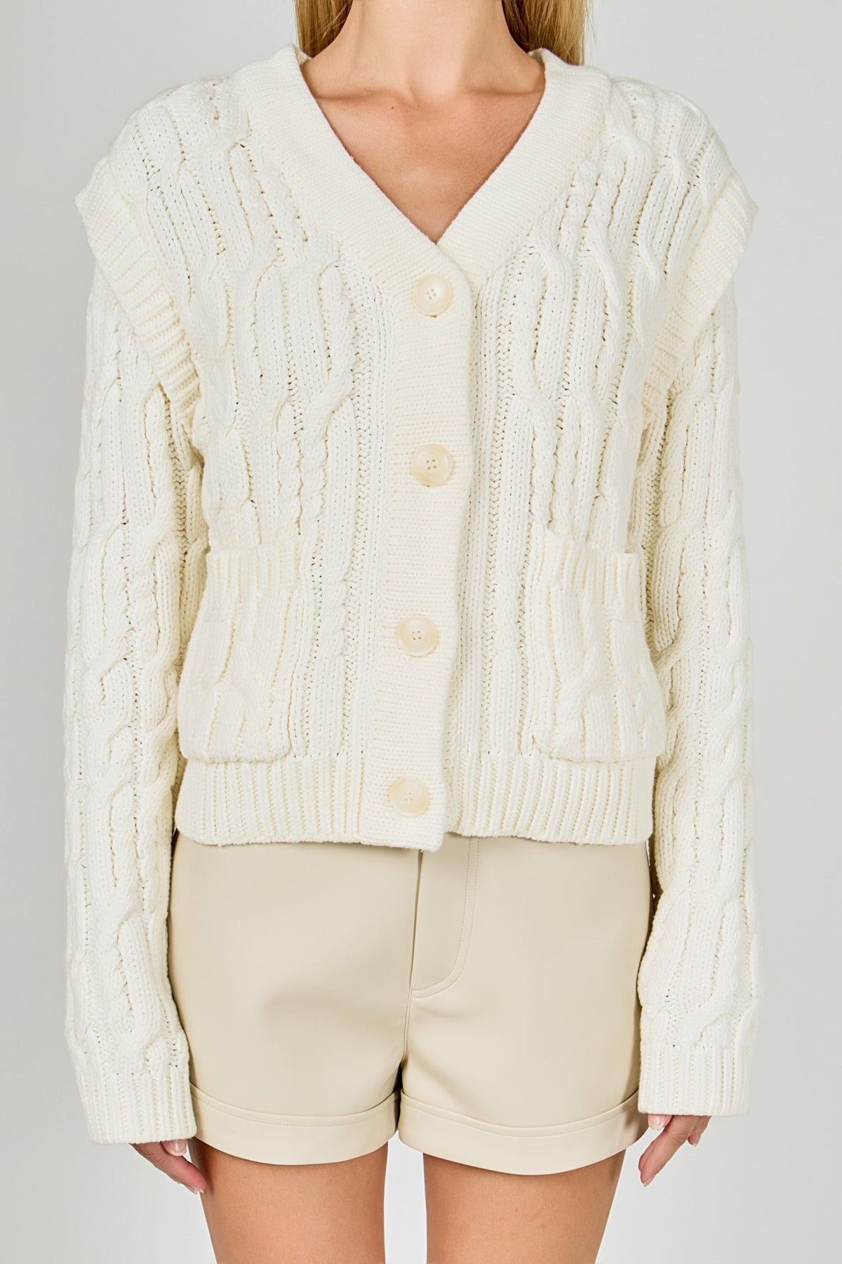 Endless Rose Best Seller | Cable Knit Cardigan