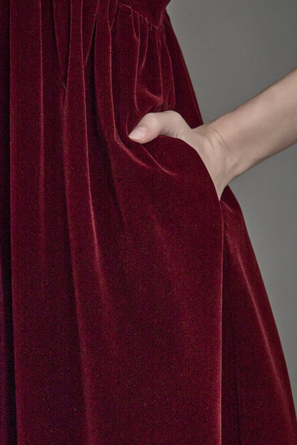Endless Rose Essential | Velvet Satin Bow Mini Dress | Elegant Party Dress