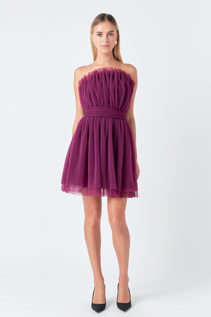 Endless Rose New | Strapless Mini Tulle Dress