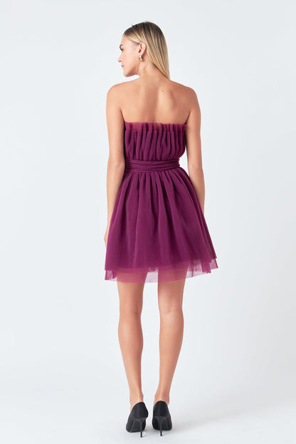 Endless Rose New | Strapless Mini Tulle Dress