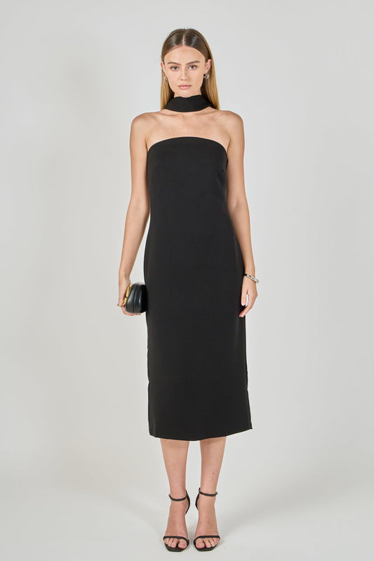 Endless Rose Everyday | Choker Tie Midi Dress