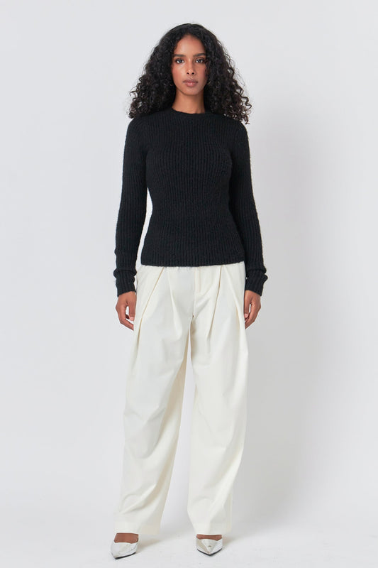 Endless Rose Best Seller | Ribbed Long Sleeve Top