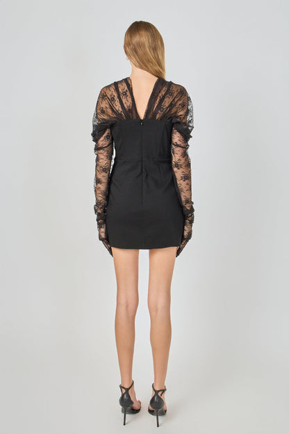 Endless Rose Signature | Mini Dress With Glove Sleeves