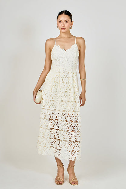 Endless Rose New | Lace Midi Dress
