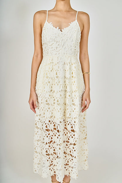 Endless Rose New | Lace Midi Dress