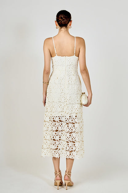 Endless Rose New | Lace Midi Dress