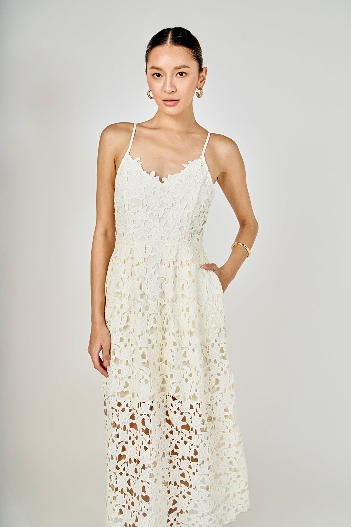 Endless Rose New | Lace Midi Dress