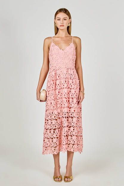 Endless Rose New | Lace Midi Dress