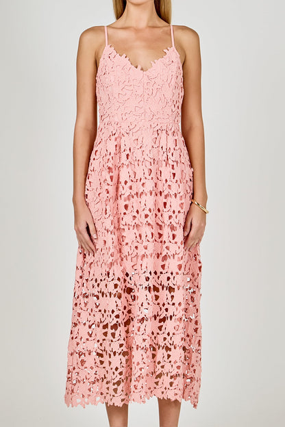 Endless Rose New | Lace Midi Dress