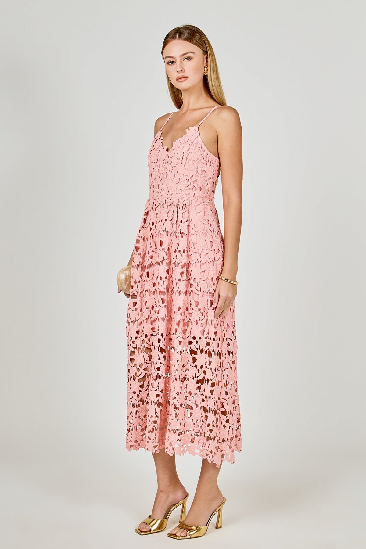 Endless Rose New | Lace Midi Dress