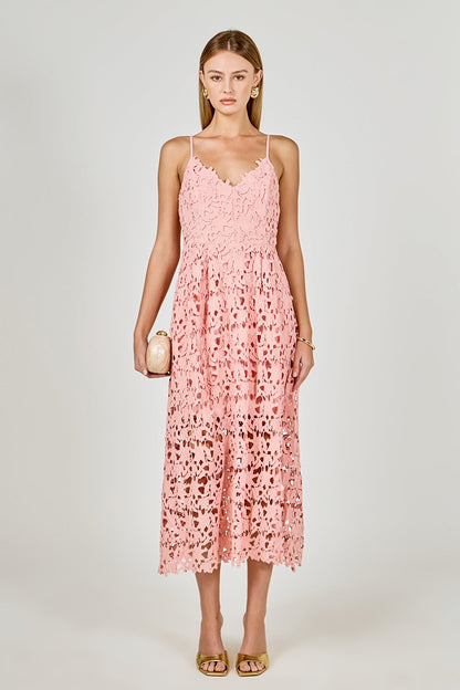 Endless Rose New | Lace Midi Dress