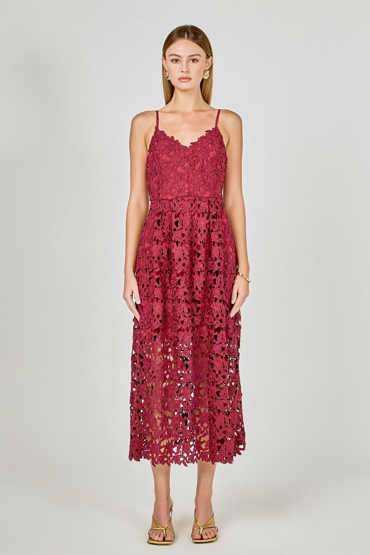Endless Rose New | Lace Midi Dress