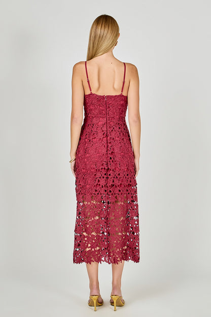 Endless Rose New | Lace Midi Dress