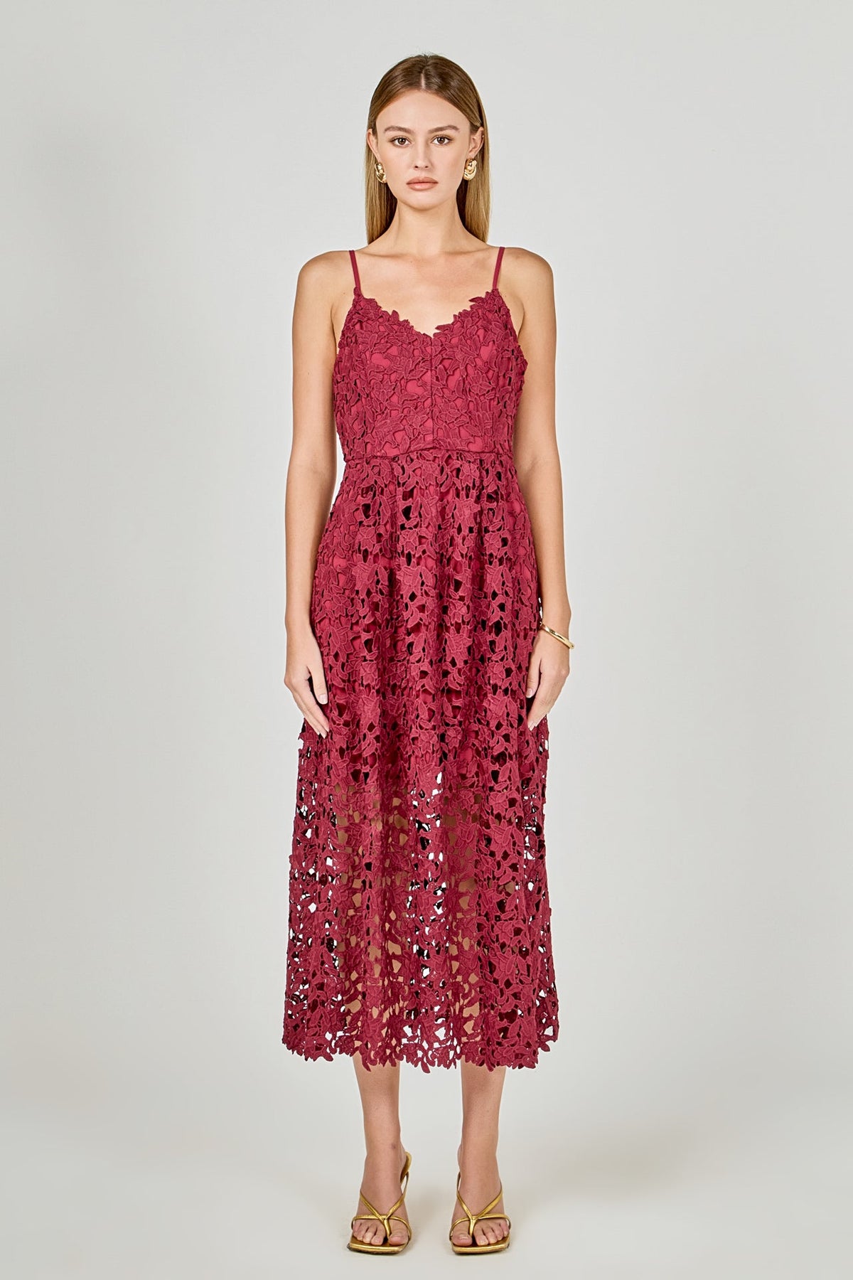 Endless Rose New | Lace Midi Dress