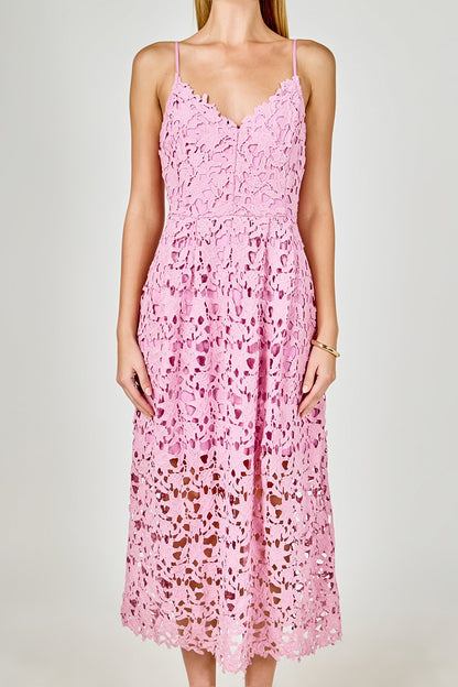 Endless Rose New | Lace Midi Dress