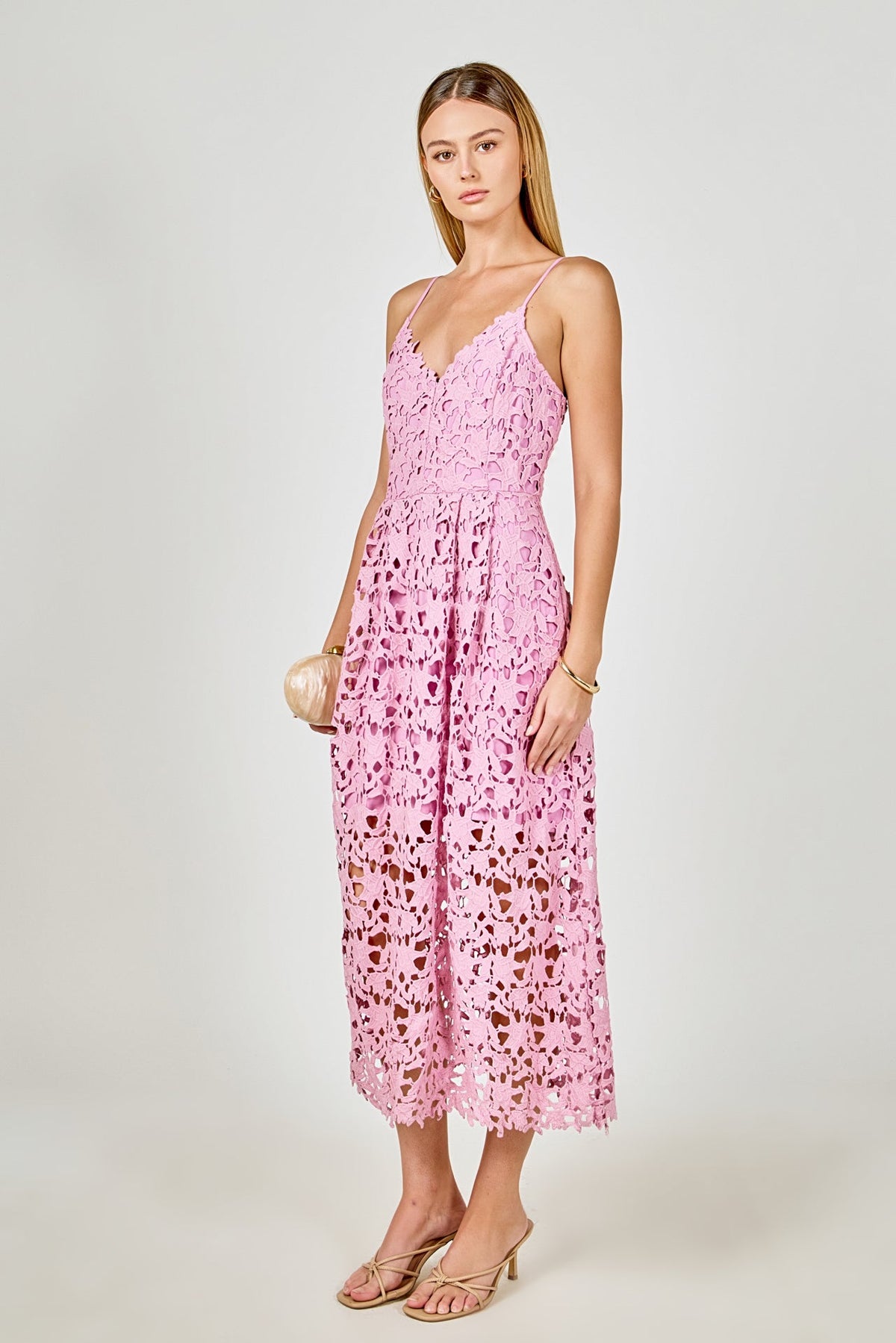 Endless Rose New | Lace Midi Dress