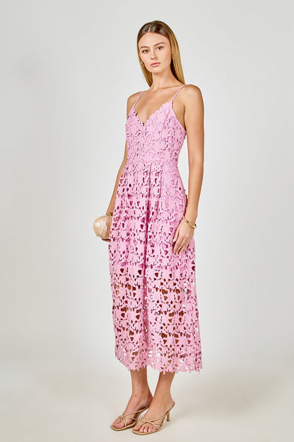 Endless Rose New | Lace Midi Dress