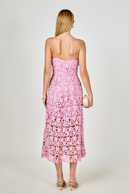 Endless Rose New | Lace Midi Dress