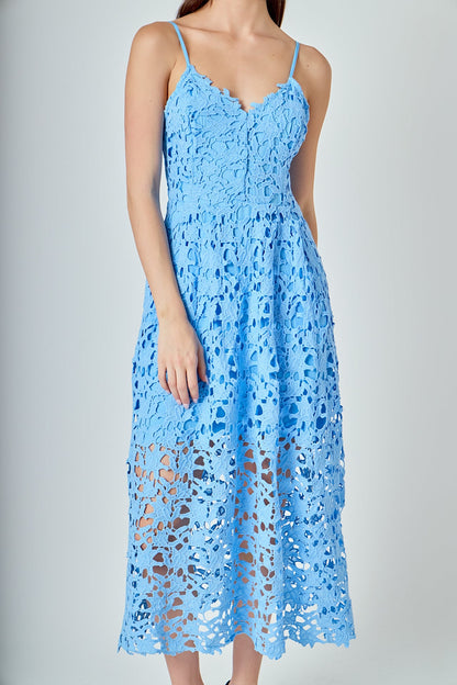 Endless Rose New | Lace Midi Dress