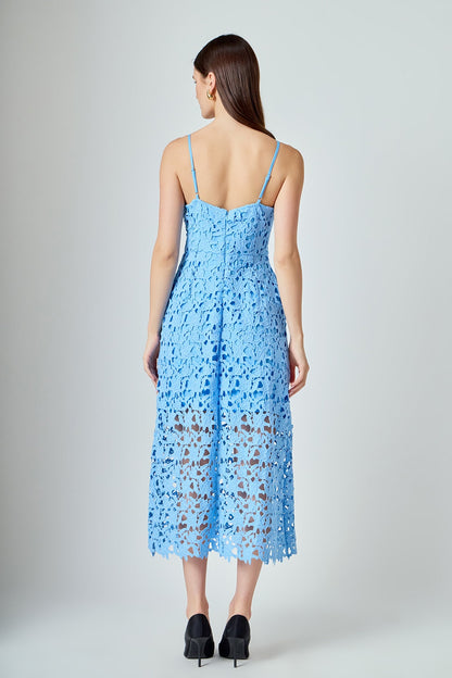 Endless Rose New | Lace Midi Dress